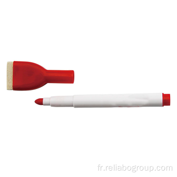 Stylo marqueur de tableau blanc coloré de haute qualité avec gomme